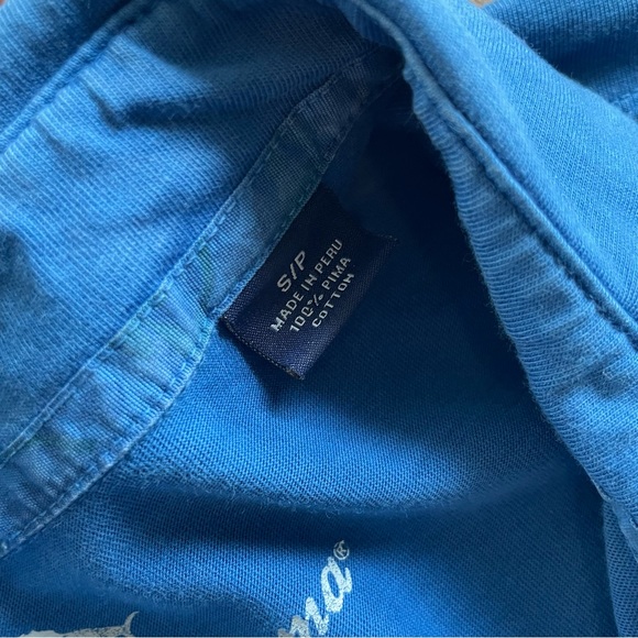 TOMMY BAHAMA Bahama Reef Polo Shirt Cobalt Blue Men’s Size S - Picture 4 of 13